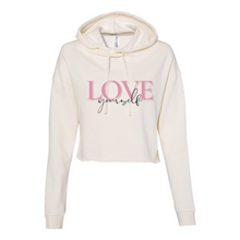 Load image into Gallery viewer, Love Yourself Cropped Hoodie