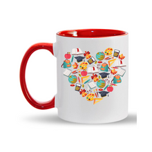 Load image into Gallery viewer, Teacher Heart 11oz. Mugs