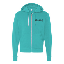 Load image into Gallery viewer, Blessed Zip Up Hoodie