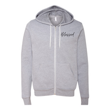 Load image into Gallery viewer, Blessed Zip Up Hoodie