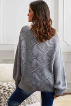 Load image into Gallery viewer, Scoop Neck Drop Shoulder Sweater