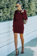 Load image into Gallery viewer, Drop Shoulder Pencil Hem Dress
