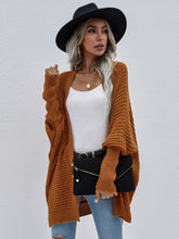 Load image into Gallery viewer, Waffle Knit Open Front Cardigan