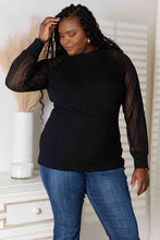 Load image into Gallery viewer, Double Take Round Neck Raglan Sleeve Blouse