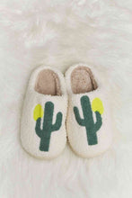 Load image into Gallery viewer, Melody Cactus Plush Slide Slippers