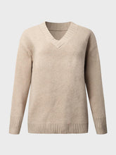 Load image into Gallery viewer, V-Neck Long Sleeve Knit Top