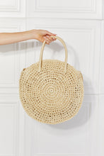 Load image into Gallery viewer, Justin Taylor Beach Date Straw Rattan Handbag in Ivory