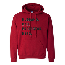 Load image into Gallery viewer, Husband Dad Protector Hero Hoodie