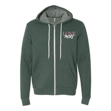 Load image into Gallery viewer, Love More Zip Up Hoodie