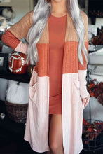 Load image into Gallery viewer, Color Block Long Sleeve Cardigan