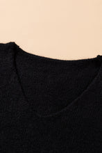 Load image into Gallery viewer, Lace Sleeve V-Neck Knit Dress