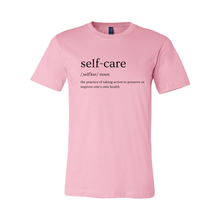 Load image into Gallery viewer, Self Care Definition (Black Lettering) Tee