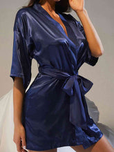 Load image into Gallery viewer, Belted Half Sleeve Robe