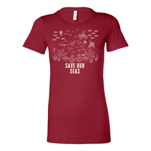 Load image into Gallery viewer, Save Our Seas Fitted Tee