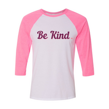 Load image into Gallery viewer, Be Kind Raglan Tee T-Shirt
