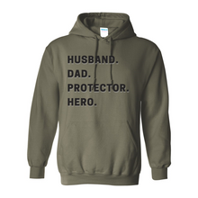 Load image into Gallery viewer, Husband Dad Protector Hero Hoodie