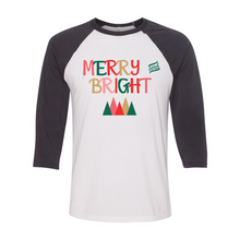 Load image into Gallery viewer, Merry & Bright Unisex Raglan T-Shirt
