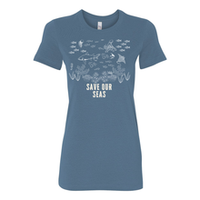 Load image into Gallery viewer, Save Our Seas Fitted Tee