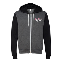 Load image into Gallery viewer, Love More Zip Up Hoodie