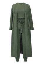 Load image into Gallery viewer, Tank, Pants, and Cardigan Set with Pockets