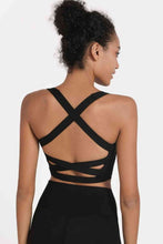 Load image into Gallery viewer, Crisscross Open Back Cropped Sports Cami