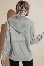 Load image into Gallery viewer, Quilted Patchwork Button Sweatshirt Hoodie