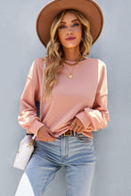Load image into Gallery viewer, Dropped Shoulder Balloon Sleeve Sweatshirt