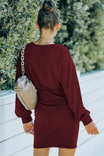 Load image into Gallery viewer, Drop Shoulder Pencil Hem Dress