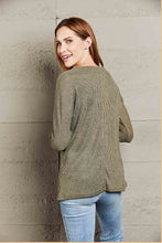 Load image into Gallery viewer, V-Neck Long Sleeve Ribbed Top