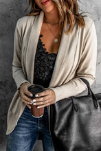 Load image into Gallery viewer, Long Sleeve Ribbed Hem Open Front Longline Cardigan