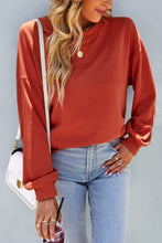 Load image into Gallery viewer, Dropped Shoulder Balloon Sleeve Sweatshirt