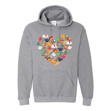 Load image into Gallery viewer, Teacher Heart Hoodie