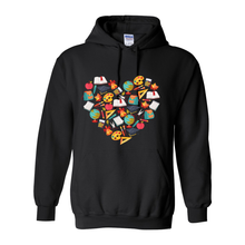 Load image into Gallery viewer, Teacher Heart Hoodie