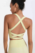Load image into Gallery viewer, Crisscross Open Back Cropped Sports Cami