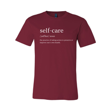 Load image into Gallery viewer, Self Care Definition (White Lettering) Tee