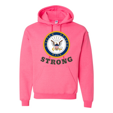 Load image into Gallery viewer, Navy Strong Hoodie
