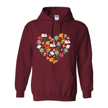 Load image into Gallery viewer, Teacher Heart Hoodie