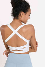 Load image into Gallery viewer, Crisscross Open Back Cropped Sports Cami