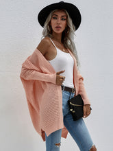 Load image into Gallery viewer, Waffle Knit Open Front Cardigan