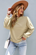 Load image into Gallery viewer, Dropped Shoulder Balloon Sleeve Sweatshirt