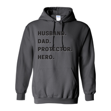 Load image into Gallery viewer, Husband Dad Protector Hero Hoodie