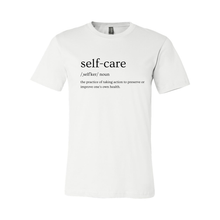 Load image into Gallery viewer, Self Care Definition (Black Lettering) Tee