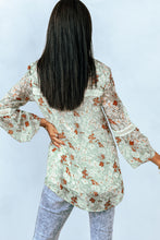 Load image into Gallery viewer, Floral Lace Trim Blouse