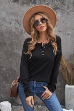 Load image into Gallery viewer, Button Up Drop Shoulder Top