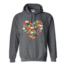 Load image into Gallery viewer, Teacher Heart Hoodie