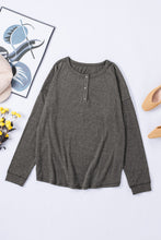 Load image into Gallery viewer, Button Up Drop Shoulder Top