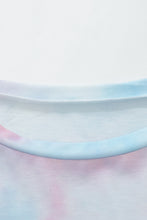 Load image into Gallery viewer, Tie-Dye Boat Neck Batwing Sleeve Tee