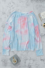 Load image into Gallery viewer, Tie-Dye Boat Neck Batwing Sleeve Tee
