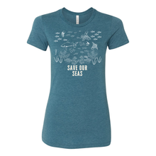 Load image into Gallery viewer, Save Our Seas Fitted Tee