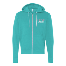 Load image into Gallery viewer, Love More Zip Up Hoodie
